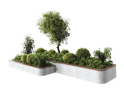 Small landscape of gardening model