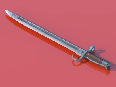 Sword Officer Sword Long Sword 3d model