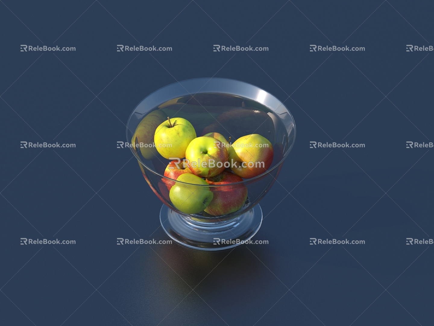 Apple Fruit Plate model