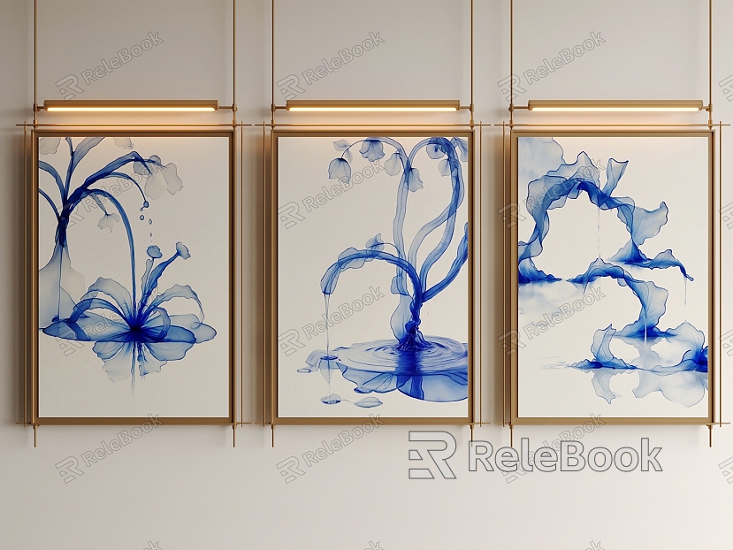 New Chinese Decorative Painting Hanging Painting Combination model