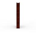 Wooden Door With Dark Brown Frame White Panel And Silver Handle 3d model