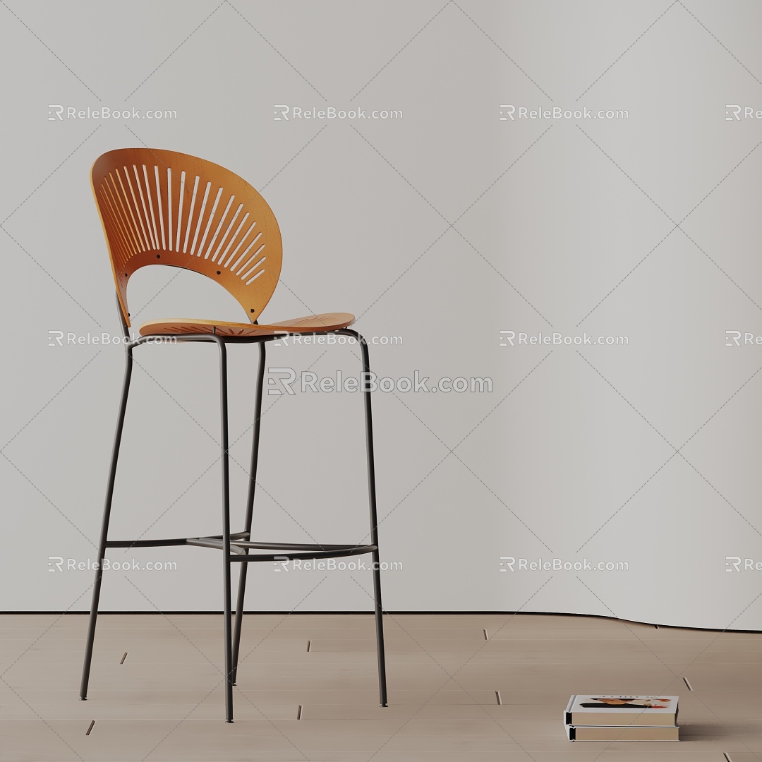 Modern Bar Chair 3d model