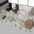 Ergonomic Office Chairs In Various Styles With Armrests Swivel Wheels And Different Colors