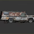 Old Rusty Truck With Weathered Exterior And Aged Metal Body Design