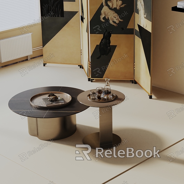 Modern coffee table model