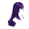 Fashionable Purple Long Hair Hairstyle for Women with Silky Smooth Texture