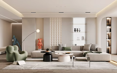 The Silent Living Room 3d model