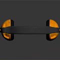 Orange And Black Over Ear Computer Headphones With Ergonomic Design For Comfortable Use