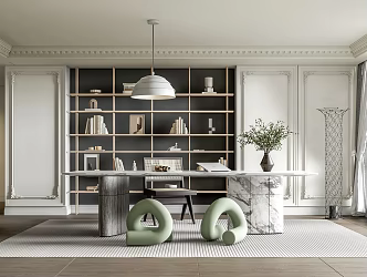 French Study 3d model
