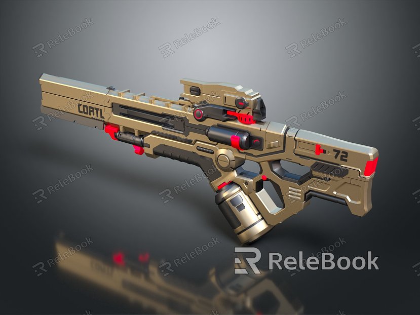 Modern Gun Sci-Fi Firearms Sci-Fi Game Gun Games Firearms Game Gun model