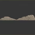 Natural Garden Landscape Design Featuring Mountainous Terrain And Detailed Textured Surface