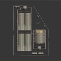 Traditional Architectural Compound Layout With Multiple Roofed Huts And Enclosing Fence