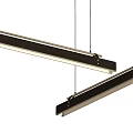 Modern Long Metal Pendant Lights With Sleek Design And LED Illumination For Home Decor
