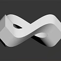 Modern sculpture impossible triangle singular triangle alien triangle 3d model