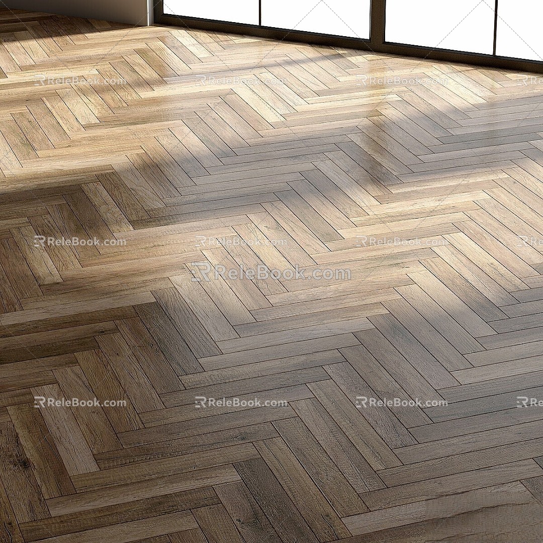 English Herringbone Parquet 3d model