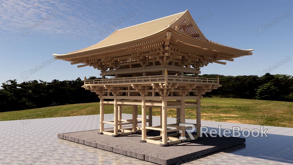 Chinese Style Pavilion Ancient Architecture model