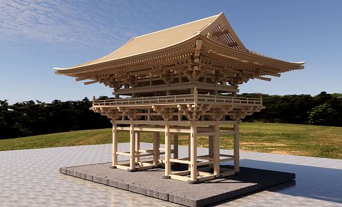 Chinese Style Pavilion Ancient Architecture 3d model