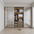 Modern Wardrobe Interior Design With Glass Doors Shelves Hanging Area And Drawers