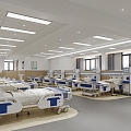 Modern ward Medical ward Treatment area 3d model