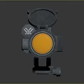 VORTEX Black Telescopic Sight With Yellow Lens And Flip Up Covers 3d model