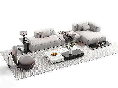 Modern Sofa Coffee Table Combination Sofa Coffee Table 3d model