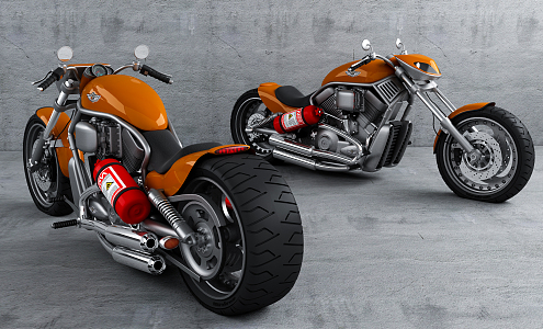 Modern Motorcycle 3d model