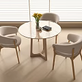 Modern Casual Tables and Chairs Book Ornaments 3d model