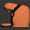 Modern Nescafé Orange And Black Coffee Machine Kitchen Appliance With Tray