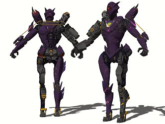 High-tech intelligent robot 3d model