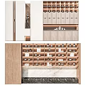 Modern Wooden Curio Cabinet With Open Layered Shelves And Decorative Ornaments