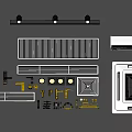 Stylish Air Conditioner Air Vents With Grille Design Metal Components And Accessories