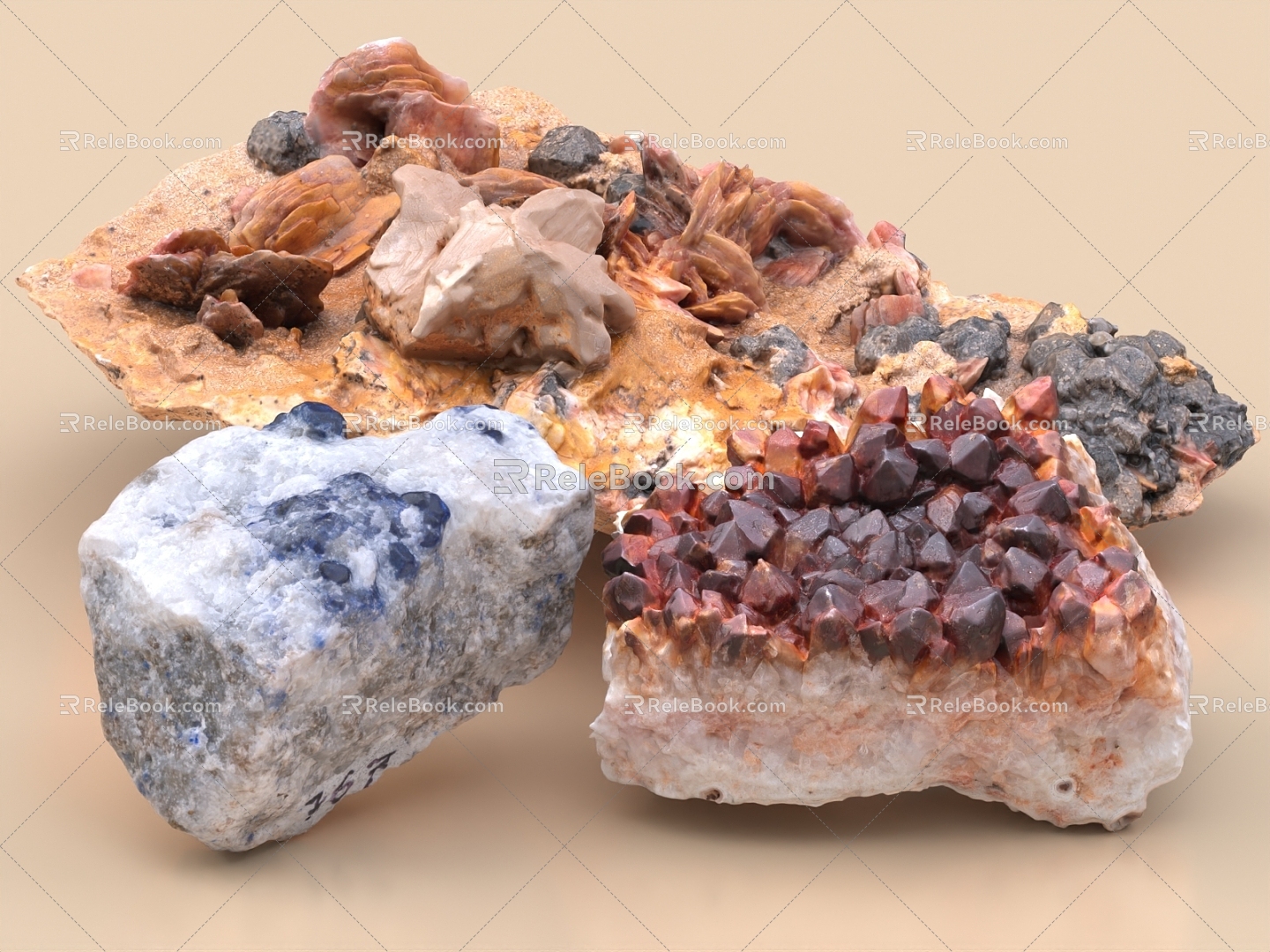 Stone Ore Rock Volcanic Rock Crystal Stone Stone Stone Quartz 3d model