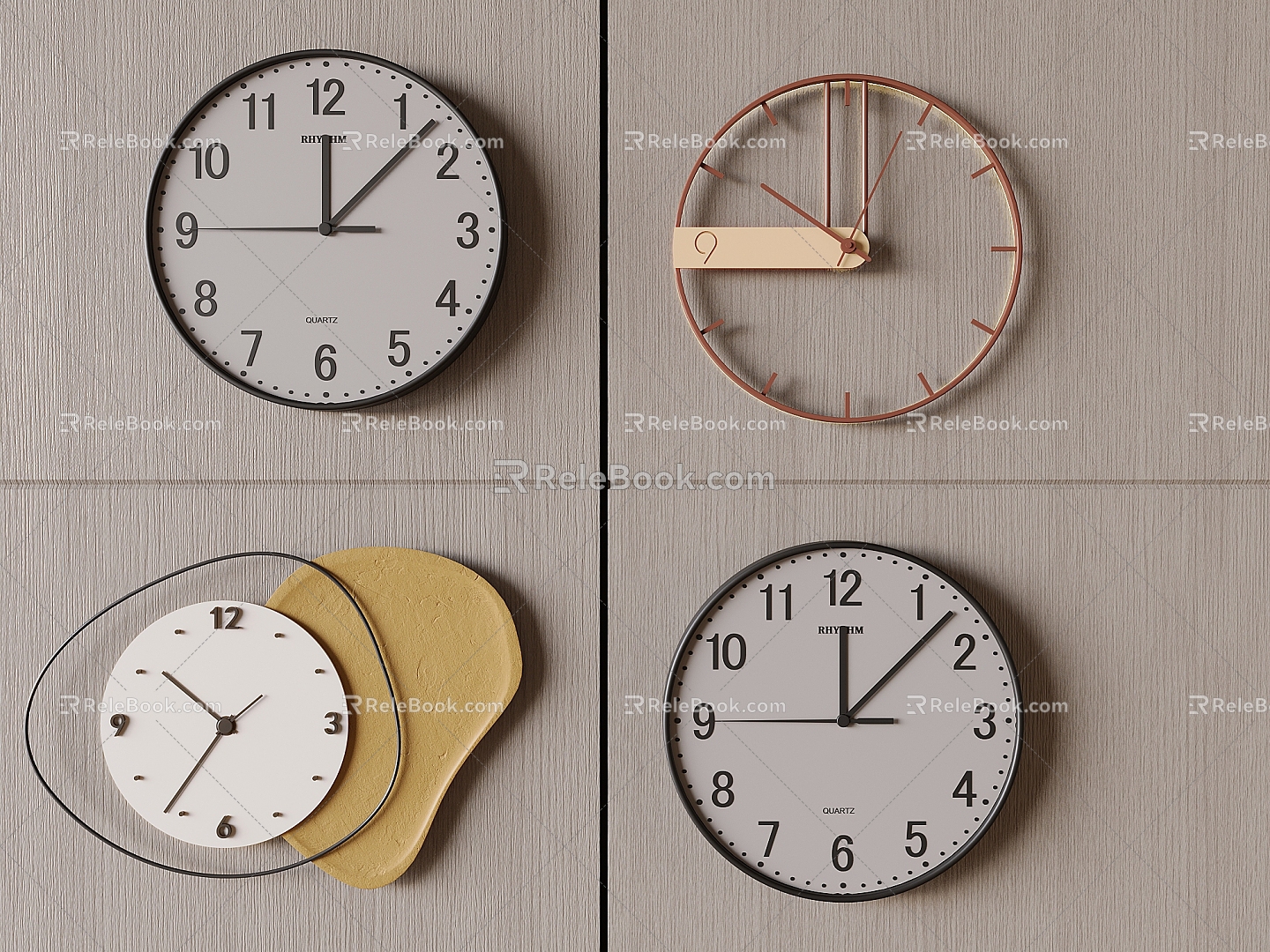 Creative clock clock wall clock 3d model