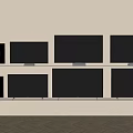 Modern TV Computer Monitor Display LCD TV 3d model