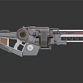 Futuristic Sci Fi Weapon With Advanced Metallic Mechanical Structure And Sleek Design