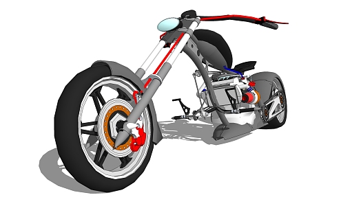 Modern Motorcycle 3d model