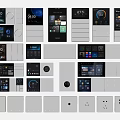 Modern Smart Switch Panels With Digital Displays And Various Control Designs