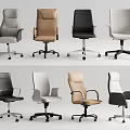 Various Styles Office Chairs In Different Colors For Modern Workspace Design