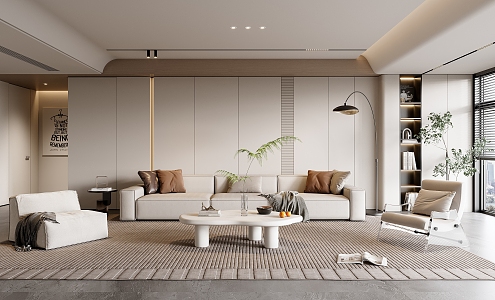 modern living room 3d model