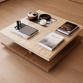 Quiet Ancient Style Tea Table 3d model