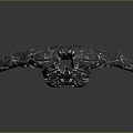 Intricate 3D Rendered Armor Torso With Detailed Carvings And Metallic Texture