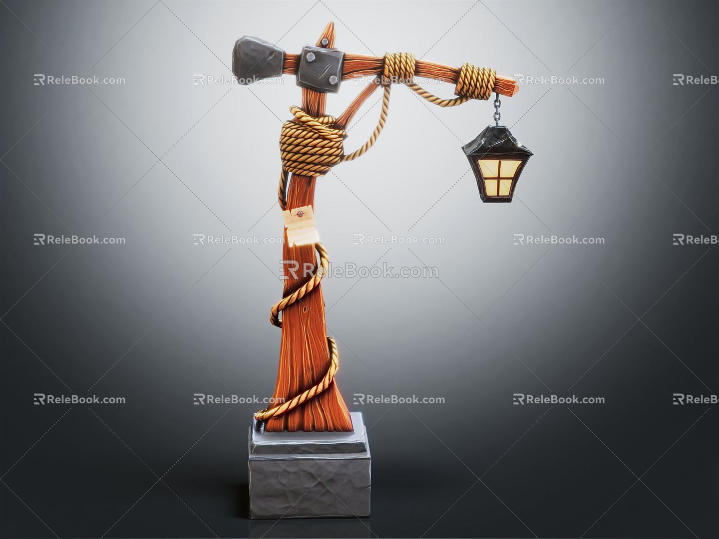 Industrial LOFT street light cartoon street light 3d model