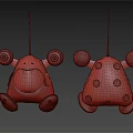 modern toy plush toy 3d model