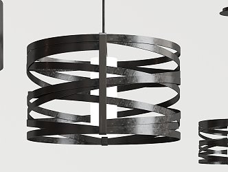 Industrial LOFT chandelier metal chandelier 3d model