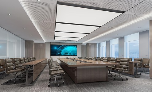 Modern Conference Room Negotiation Room Report Hall 3d model