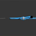 Ergonomic Blue Medical Device With Ring Handles And Slender Probe For Medical Use