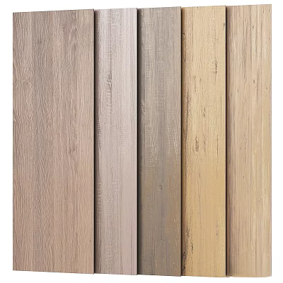 Various Colored Wooden Planks With Natural Grain Textures And Decorative Surfaces 3d model