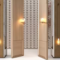 Wall lamp entry partition 3d model