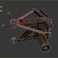 Modern Siege Car Siege Crossbow Bow 3d model