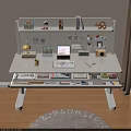 Functional Children's Desk With Storage Drawers Organizer Shelf And Stationery Holders For Study Play